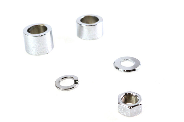 V-Twin - 2391-7 - Front Axle Spacer Kit Smooth Style Chrome