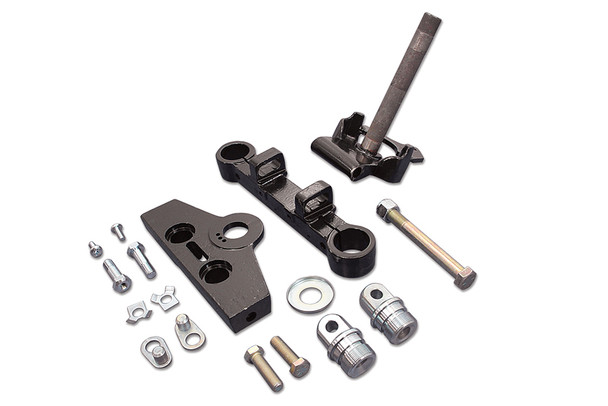 V-Twin - 24-0004 - Black 41mm Adjustable Triple Tree Set without Tabs