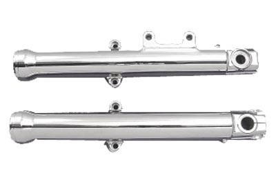 V-Twin - 24-0079 - 39mm Chrome Fork Sliders - Fits 2000-2007