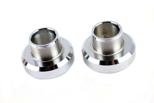 V-Twin - 24-0119 - Chrome Fork Neck Cup Set with Races - Fits 1971-1984 Harley-Davidson FX, 1949-1984 FLH, 1984-1987 FXST