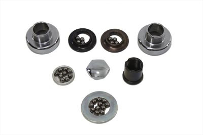 V-Twin - 24-0195 - Chrome Fork Neck Cup Kit - Fits 1952-1977 Harley-Davidson XL