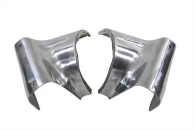 V-Twin - 24-0255 - 7 inch Headlamp Polished Cowl Set - Fits 1960-1984 Harley-Davidson FL