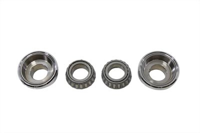 V-Twin - 24-0377 - 3  Raked Fork Neck Cup Chrome