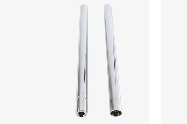 V-Twin - 24-0408 - Chrome 41mm Fork Tube Set 24-7/8 inch Total Length