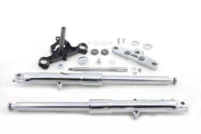 V-Twin - 24-0515 - Fork Assembly with Chrome Sliders