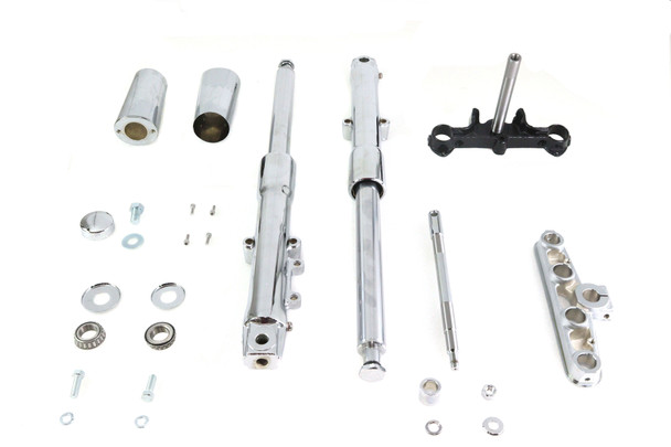 V-Twin - 24-0530 - 41mm Fork Tube Assembly - Fits 2000-2006 Harley-Davidson FLSTF, FLSTC