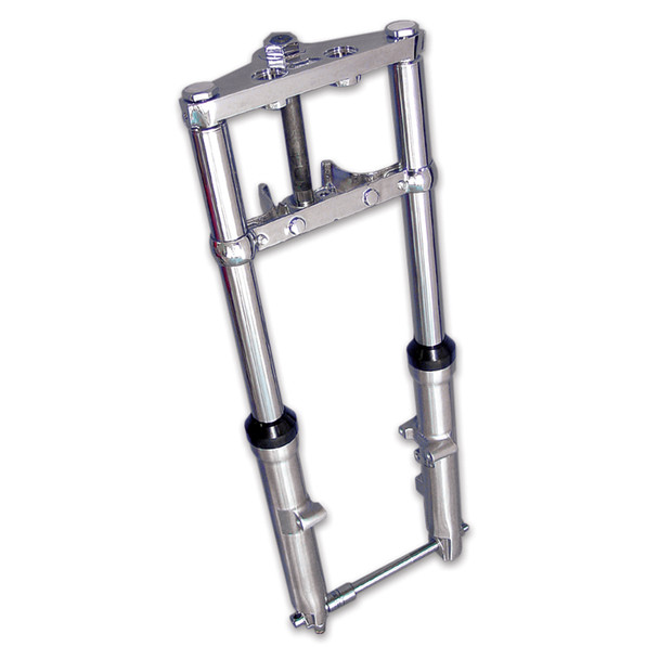 V-Twin - 24-0598 - Fork Assembly with Chrome Sliders Stock Length