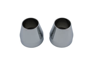 V-Twin - 24-0937 - Fork Dust Shield Chrome Billet Alloy