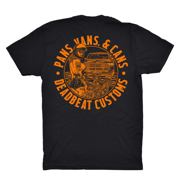  Deadbeat Customs - Pans, Vans, and Cans T-Shirt 