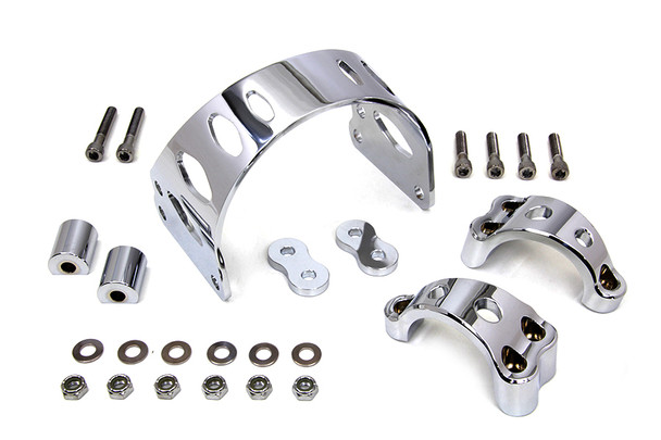 V-Twin - 24-1075 - 49mm Chrome Tomahawk Front Fork Brace - Fits 2006-2017 Harley-Davidson FXD