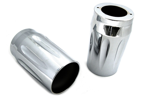V-Twin - 24-1182 - Chrome Fork Slider Cover Set