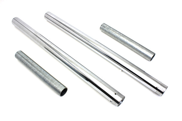 V-Twin - 24-1186 - Hard Chrome 49mm Fork Tube Set