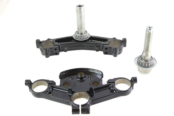 V-Twin - 24-1397 - FLT 49mm Triple Tree Set Black