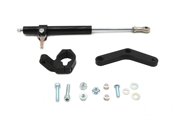 V-Twin - 24-1429 - Black Fork Steering Damper Kit