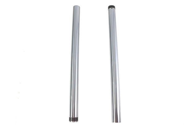 V-Twin - 24-1434 - Hard Chrome 49mm Fork Tube Set +2 Over Stock - Fits 2006-2017 Harley-Davidson FXD, FXDWG