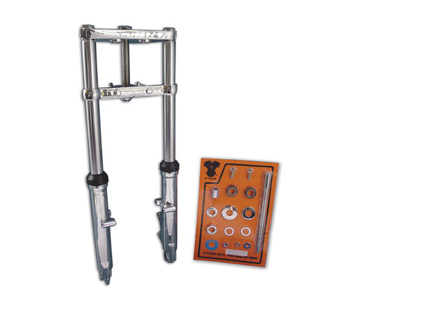 V-Twin - 24-2004 - Fork Assembly with Chrome Sliders