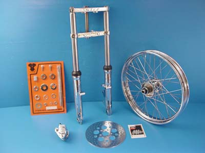 V-Twin - 24-2006 - Fork Assembly with Chrome Sliders