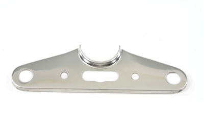 V-Twin - 24-9904 - Top Triple Tree Cover Solid Style Stainless Steel