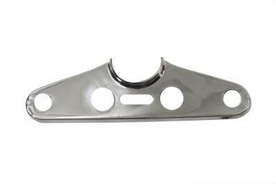 V-Twin - 24-9905 - Top Triple Tree Cover Stainless Steel