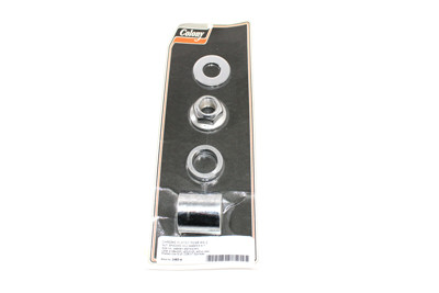 V-Twin - 2483-4 - Rear Axle Spacer Kit Groove Style Chrome
