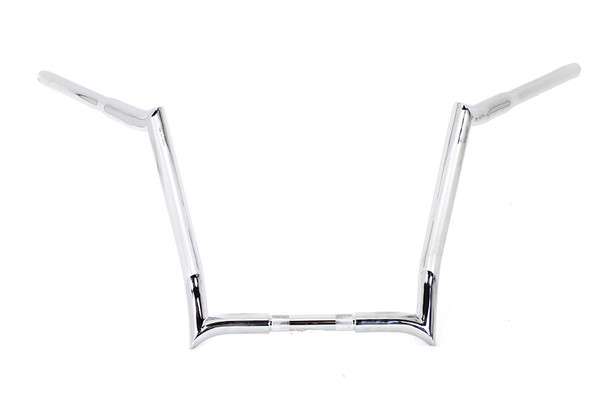 V-Twin - 25-0145 - 14 inch Z-Bar Handlebar without Indents Chrome