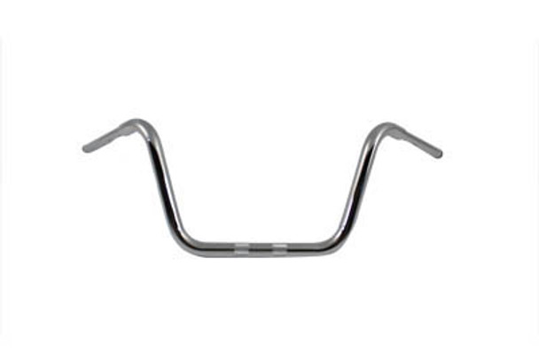 V-Twin - 25-0730 - 12 inch Rhino Ape Hanger Handlebar with Indents Chrome
