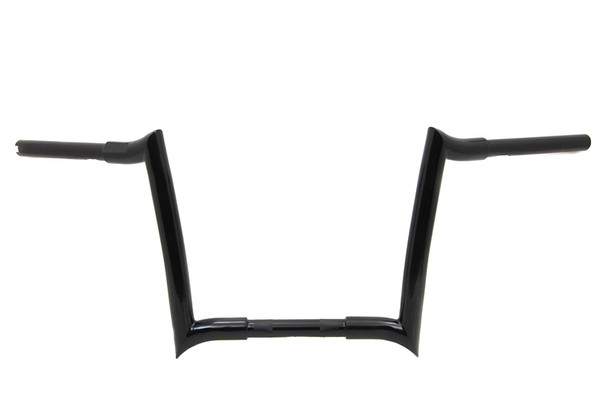 V-Twin - 25-0981 - 12 inch Ape Handlebar without Indents Black