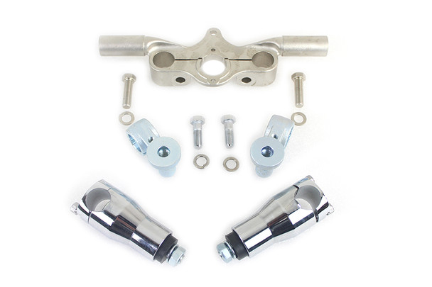 V-Twin - 25-1166 - Spring Fork Glide Riser/Tree Kit - Fits 1946-1948 Harley-Davidson UL, FL