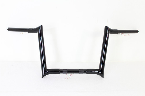 V-Twin - 25-1205 - 12 inch Black Z-Bar Handlebar with Indents