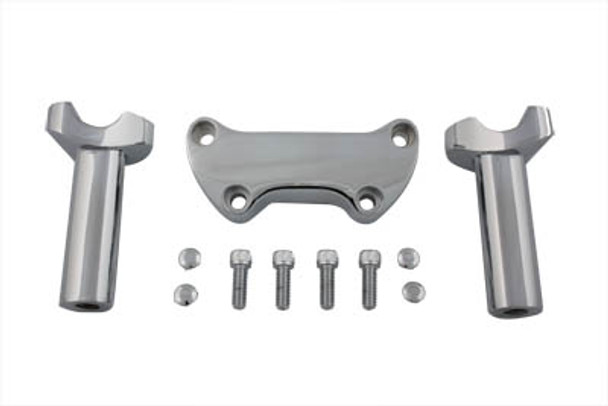 V-Twin - 25-2114 - 4-1/4 inch Straight Riser Kit Chrome