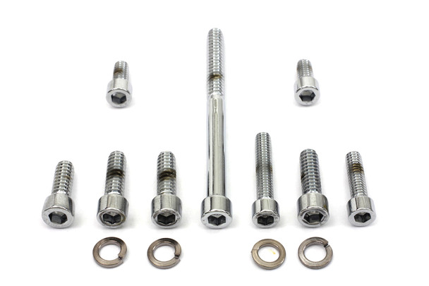 V-Twin - 2596-13 - Chrome Carburetor Allen Screw Kit