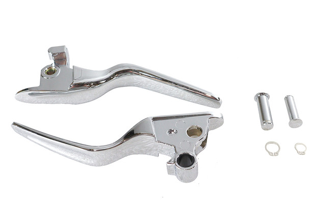 V-Twin - 26-0015 - Hand Lever Set Chrome - Fits 2018-2024 Harley-Davidson FXDRS, FXLRS, FXLRST, FXFBS, FXFB