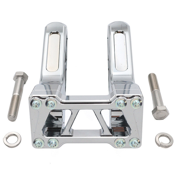 V-Twin - 26-0037 - Wyatt Gatling 6 inch Pirate Style Riser Set Chrome