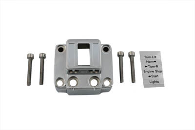 V-Twin - 26-0513 - Handlebar Control Switch Housing Chrome - Fits 1973-1981 Harley-Davidson FL, FX, XL