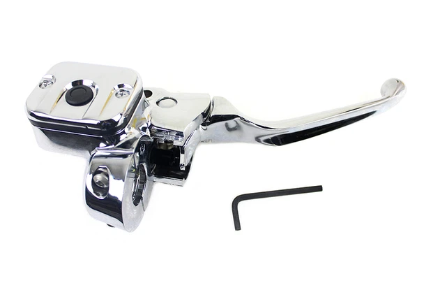 V-Twin - 26-2232 - Front Brake Master Cylinder Chrome - Fits 1996-2010 Harley-Davidson FLST, 1996-2011 FXD, FXDWG, 1996-2003 XL, 1996-2010 FXST