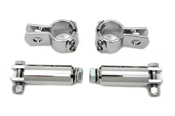 V-Twin - 27-0034 - Chrome Footpeg Mount Kit