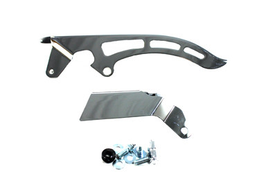 V-Twin - 27-0185 - Chrome Rear Belt Guard Upper
