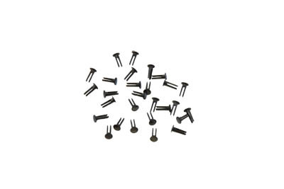 V-Twin - 27-0597 - Footboard Black Rivets - Fits 1941-1965 Harley-Davidson FL, 1914-1921 J, 1936-1940 EL, 1929-1952 WL, 1959-1965 G