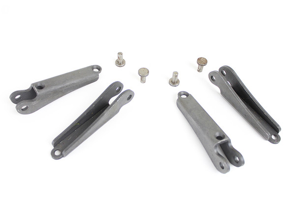 V-Twin - 27-0756 - Raw Footboard Cleat Set - Fits 1941-1965 Harley-Davidson FL, 1936-1940 EL, 1936-1952 W