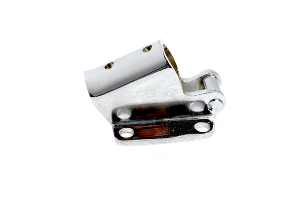V-Twin - 27-0772 - Chrome Kickstand Mount Bracket - Fits 1938-1947 Harley-Davidson UL, 1971-1984 FX, 1936-1940 EL, 1941-1984 FL