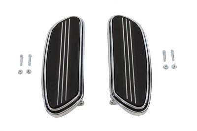 V-Twin - 27-0855 - Driver Chrome Footboard Set