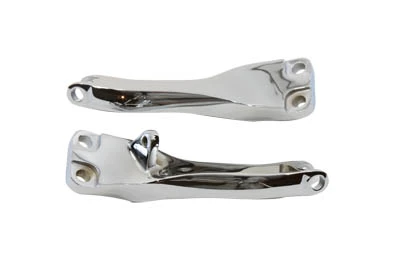 V-Twin - 27-0861 - Chrome Passenger Footpeg Mount Set - Fits 2006-2017 Harley-Davidson FXD, FXDWG