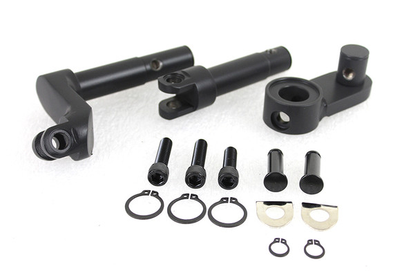 V-Twin - 27-0975 - Black Extended Forward Control Conversion Kit