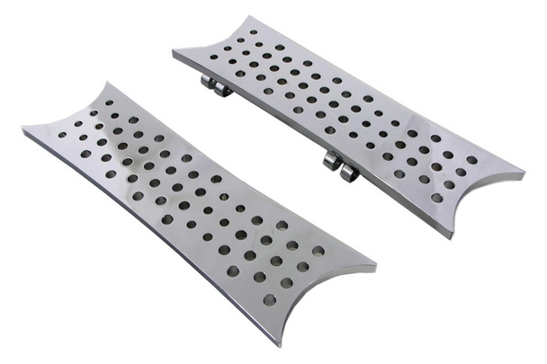 V-Twin - 27-1236 - Driver Chrome Shooter Footboard Set