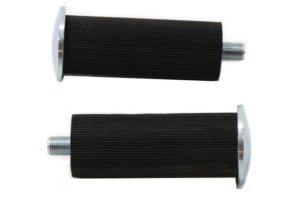 V-Twin - 27-1676 - Rear Buddy Seat Footpeg Set Zinc - Fits 1941-1952 Harley-Davidson WL, 1941-1964 FL, 1938-1948 UL