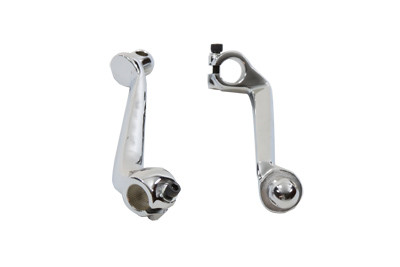 V-Twin - 27-1735 - Footpeg Support Set Driver Chrome - Fits 1952-1974 Harley-Davidson XL