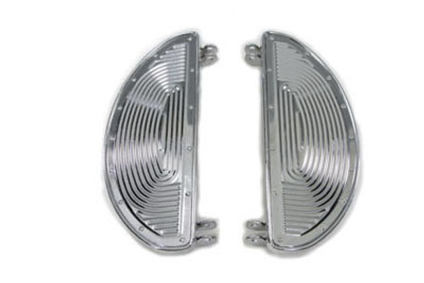 V-Twin - 27-1794 - Replica Driver Footboard Set with Inserts