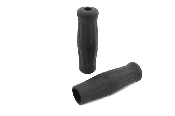 V-Twin - 28-0107 - Black Grip Set 1909 Style