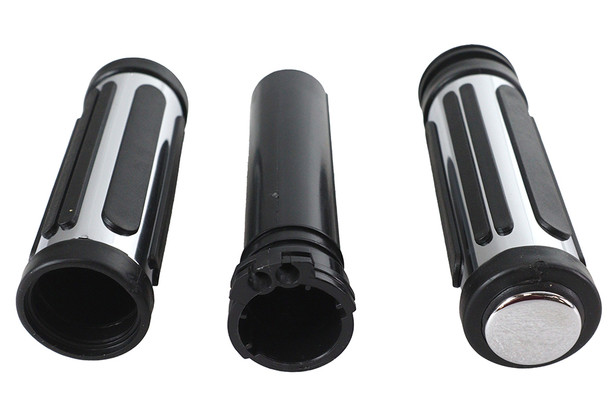 V-Twin - 28-0150 - Bar Style Grip Set - Fits 1996-2017 Harley-Davidson FXD, 1996-2007 FLT, 1996-2003 XL, 1996-2015 FLST, FXST