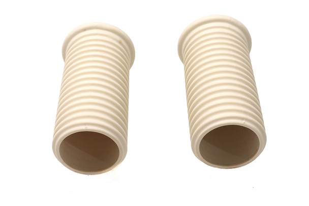 V-Twin - 28-0202 - Driver Footpeg Rubber Set White